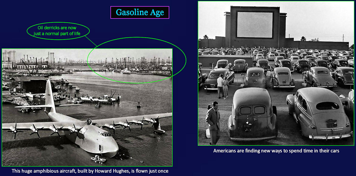Gasoline age, 1940s